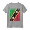 Bandiera di Saint Kitts e Nevis - Maglietta con Design Elegante per Mostrare Amore e Orgoglio - Ideale per Uomini, Donne e Bambini