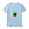 Saint Kitts e Nevis Maglietta con Collo a V - Souvenir Leggero e Taglio Classico - Ideale per Viaggi e Collectors
