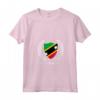 Saint Kitts e Nevis Maglietta con Collo a V - Souvenir Leggero e Taglio Classico - Ideale per Viaggi e Collectors