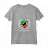 Saint Kitts e Nevis Maglietta con Collo a V - Souvenir Leggero e Taglio Classico - Ideale per Viaggi e Collectors