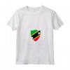 Saint Kitts e Nevis Maglietta con Collo a V - Souvenir Leggero e Taglio Classico - Ideale per Viaggi e Collectors