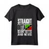 Donna Straight Outta Saint Kitts e Nevis Bandiera Maglietta con Collo a V - Ideale come Souvenir dell'Isola