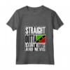 Donna Straight Outta Saint Kitts e Nevis Bandiera Maglietta con Collo a V - Ideale come Souvenir dell'Isola