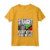 Donna Straight Outta Saint Kitts e Nevis Bandiera Maglietta con Collo a V - Ideale come Souvenir dell'Isola