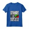 Donna Straight Outta Saint Kitts e Nevis Bandiera Maglietta con Collo a V - Ideale come Souvenir dell'Isola