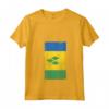 Donna Saint Vincent and the Grenadines Kingstown Distressed Flag Maglietta con Collo a V - National Pride Apparel for Natives