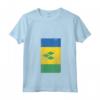 Donna Saint Vincent and the Grenadines Kingstown Distressed Flag Maglietta con Collo a V - National Pride Apparel for Natives