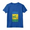 Donna Saint Vincent and the Grenadines Kingstown Distressed Flag Maglietta con Collo a V - National Pride Apparel for Natives