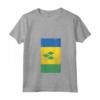 Donna Saint Vincent and the Grenadines Kingstown Distressed Flag Maglietta con Collo a V - National Pride Apparel for Natives