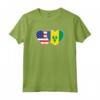 Maglietta a due cuori con bandiera USA SAINT VINCENT E THE GRENADINES - Esprimi il tuo amore per la patria con stile patriottico