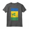 Saint Vincent and the Grenadines Kingstown Distressed Flag Maglietta - Show Your SVG Pride with this Unique Design
