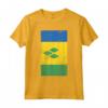 Saint Vincent and the Grenadines Kingstown Distressed Flag Maglietta - Show Your SVG Pride with this Unique Design