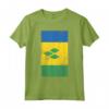 Saint Vincent and the Grenadines Kingstown Distressed Flag Maglietta - Show Your SVG Pride with this Unique Design