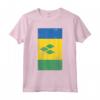 Saint Vincent and the Grenadines Kingstown Distressed Flag Maglietta - Show Your SVG Pride with this Unique Design