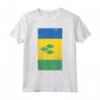 Saint Vincent and the Grenadines Kingstown Distressed Flag Maglietta - Show Your SVG Pride with this Unique Design