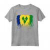 Maglia Bandiera Saint-Vincent-et-les-Grenadine - Maglietta Uomo/Donna - Ideale come Regalo per Saint-Vincent-et-les-Grenadine