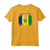 Schizzo di Mappa di St. Vincent e Grenadine e Bandiera - Maglia con Maniche Raglan per gli Amanti di SVG - Ideale per Viaggiatori e Orgogliosi Residenti di SVG