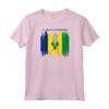 Schizzo di Mappa di St. Vincent e Grenadine e Bandiera - Maglia con Maniche Raglan per gli Amanti di SVG - Ideale per Viaggiatori e Orgogliosi Residenti di SVG