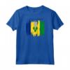 Schizzo di Mappa di St. Vincent e Grenadine e Bandiera - Maglia con Maniche Raglan per gli Amanti di SVG - Ideale per Viaggiatori e Orgogliosi Residenti di SVG