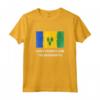 Camicia con Bandiera di Saint Vincent e Grenadine - Maglietta Uomo/Donna Orgogliosi - Regalo Unico per Saint Vincenzians