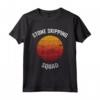 Salta in Pietra | Scamuffamento d'Acqua Vintage Maglietta - Stone Skipping Squad - Abbigliamento Sport Acquatici Retro per Uomo e Donna