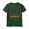 Donna Stone Skipping Lover - Retrò Stone Skipping Maglietta con Collo a V - Regalo per Amanti dell'Outdoor