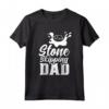 Saltare La Pietra Papà Salta Skipper Pietre Maglietta - Idea Regalo Divertente per il Papà Amante dello Stone Skipping - Perfetta per Natale o Compleanno