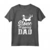 Saltare La Pietra Papà Salta Skipper Pietre Maglietta - Idea Regalo Divertente per il Papà Amante dello Stone Skipping - Perfetta per Natale o Compleanno