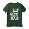 Saltare La Pietra Papà Salta Skipper Pietre Maglietta - Idea Regalo Divertente per il Papà Amante dello Stone Skipping - Perfetta per Natale o Compleanno