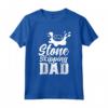Saltare La Pietra Papà Salta Skipper Pietre Maglietta - Idea Regalo Divertente per il Papà Amante dello Stone Skipping - Perfetta per Natale o Compleanno