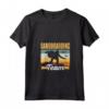 Donna Squadra Di Sandboarding Tavola Di Sabbia Sandboarder Maglietta con Collo a V - Funny Sandboarding Team - Ideale per Regalo di Natale o Compleanno