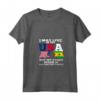 Sao Tome And Principe - I May Live In USA Maglietta con Collo a V - Africa Design - Leggera e Taglio Classico