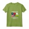 Sao Tome And Principe - I May Live In USA Maglietta con Collo a V - Africa Design - Leggera e Taglio Classico