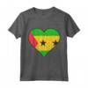 São Tomé e Principe Sao Tomean Flag Cuore Maglietta - Ideale regalo personalizzato per chi ha radici da Sao Tome e Principe