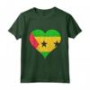 São Tomé e Principe Sao Tomean Flag Cuore Maglietta - Ideale regalo personalizzato per chi ha radici da Sao Tome e Principe