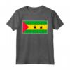São Tomé e Príncipe T-shirt Bandiera - Regalo Souvenir Maglietta per l'Orgoglio Nazionale e il Calcio