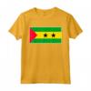 São Tomé e Príncipe T-shirt Bandiera - Regalo Souvenir Maglietta per l'Orgoglio Nazionale e il Calcio