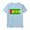 São Tomé e Príncipe T-shirt Bandiera - Regalo Souvenir Maglietta per l'Orgoglio Nazionale e il Calcio