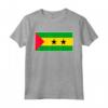 São Tomé e Príncipe T-shirt Bandiera - Regalo Souvenir Maglietta per l'Orgoglio Nazionale e il Calcio