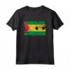 Sao Tomé e Principe Bandiera Flag Pace Pride Peace Proud Maglietta - Ideale per Compleanno o Natale - Stile Retro Vintage