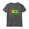 Sao Tomé e Principe Bandiera Flag Pace Pride Peace Proud Maglietta - Ideale per Compleanno o Natale - Stile Retro Vintage