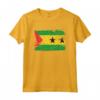 Sao Tomé e Principe Bandiera Flag Pace Pride Peace Proud Maglietta - Ideale per Compleanno o Natale - Stile Retro Vintage
