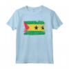 Sao Tomé e Principe Bandiera Flag Pace Pride Peace Proud Maglietta - Ideale per Compleanno o Natale - Stile Retro Vintage