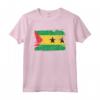 Sao Tomé e Principe Bandiera Flag Pace Pride Peace Proud Maglietta - Ideale per Compleanno o Natale - Stile Retro Vintage