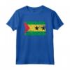 Sao Tomé e Principe Bandiera Flag Pace Pride Peace Proud Maglietta - Ideale per Compleanno o Natale - Stile Retro Vintage