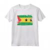 Sao Tomé e Principe Bandiera Flag Pace Pride Peace Proud Maglietta - Ideale per Compleanno o Natale - Stile Retro Vintage