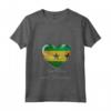 Donna I Love Heart of Oak São Tomé e Príncipe Bandiera - Nazionale Maglietta con Collo a V - Cuore di Quercia - Ideale per Feste e Eventi Culturali