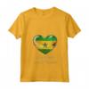 Donna I Love Heart of Oak São Tomé e Príncipe Bandiera - Nazionale Maglietta con Collo a V - Cuore di Quercia - Ideale per Feste e Eventi Culturali