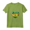 Donna I Love Heart of Oak São Tomé e Príncipe Bandiera - Nazionale Maglietta con Collo a V - Cuore di Quercia - Ideale per Feste e Eventi Culturali