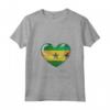 Donna I Love Heart of Oak São Tomé e Príncipe Bandiera - Nazionale Maglietta con Collo a V - Cuore di Quercia - Ideale per Feste e Eventi Culturali